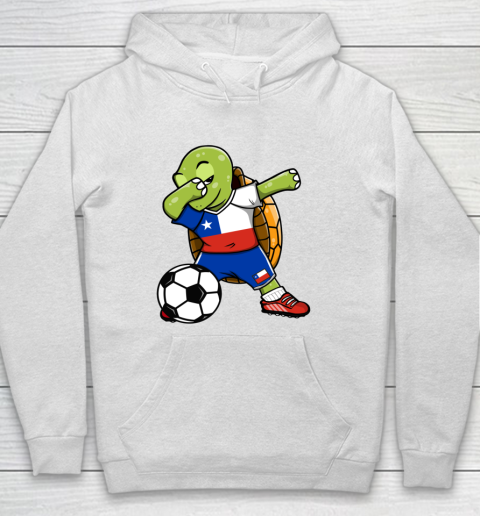 Dabbing Turtle Chile Soccer Fans Jersey Chilean Football Hoodie