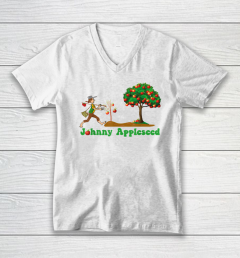 Johnny Appleseed Sept 26 Celebrate Legends V-Neck T-Shirt