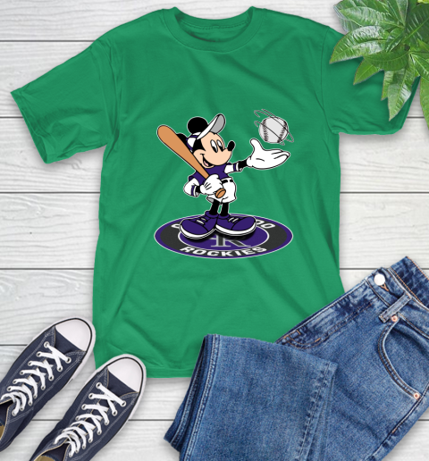 MLB Baseball Colorado Rockies Cheerful Mickey Disney Shirt T-Shirt 9 MLB Baseball Colorado Rockies Cheerful Mickey Disney Shirt T-Shirt - Image 9