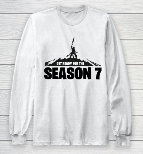 Fortnite Tshirt Get Ready For The Season 7 Long Sleeve T-Shirt
