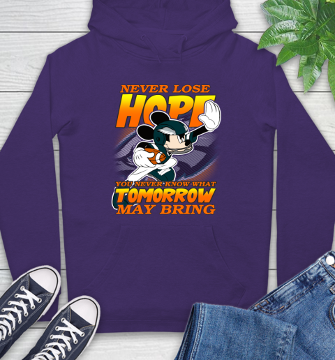 Philadelphia Eagles NFL Football Mickey Disney Never Lose Hope Hoodie 5