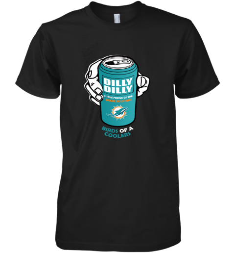 Bud Light Dilly Dilly! Miami Dolphins Birds Of A Cooler Premium Men's T-Shirt