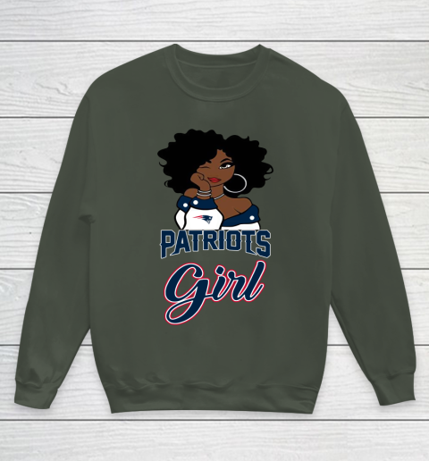 New England Patriots Girl NFL Youth Sweatshirt 10
