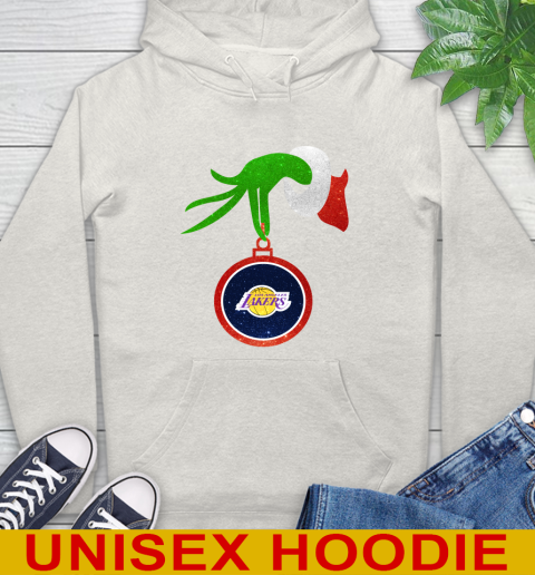 Los Angeles Lakers Grinch Merry Christmas NBA Basketball Hoodie - Image 13