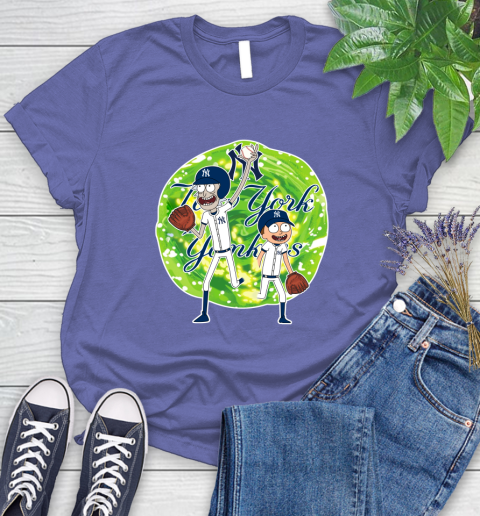 MLB New York Yankees Rick And Morty Baseball Sports Women's T-Shirt 11
