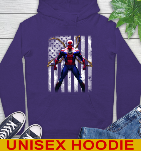 MLB Baseball New York Yankees Spider Man Avengers Marvel American Flag Shirt Hoodie 5