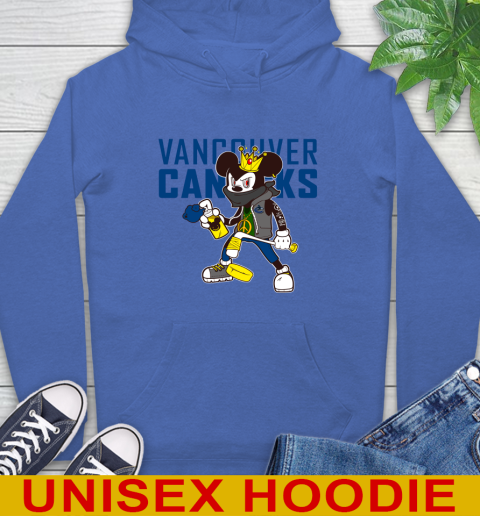 Vancouver Canucks NHL Hockey Mickey Peace Sign Sports Hoodie 9