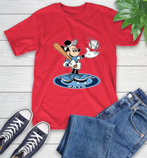MLB Baseball Tampa Bay Rays Cheerful Mickey Disney Shirt T-Shirt 11