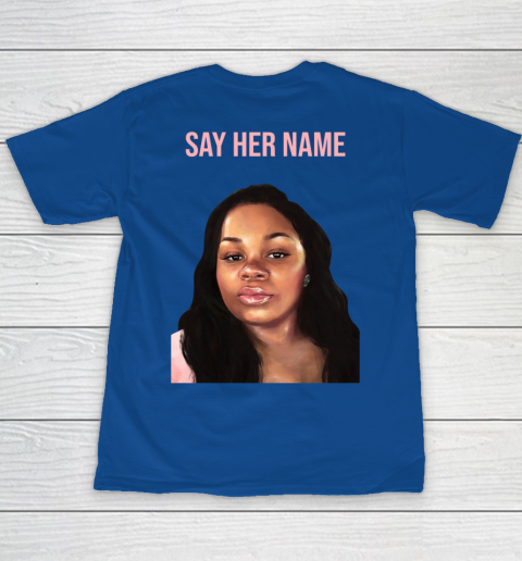 Arrest the cops who killed Breonna Taylor- Say Her Name Youth T-Shirt 14