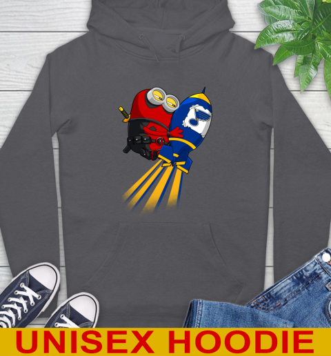NHL Hockey St.Louis Blues Deadpool Minion Marvel Shirt Hoodie 7