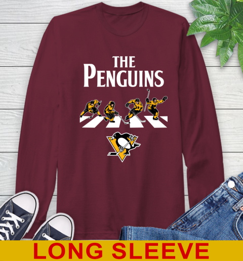 NHL Hockey Pittsburgh Penguins The Beatles Rock Band Shirt Long Sleeve T-Shirt 7