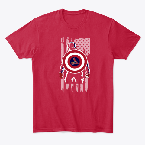 j3bv stlouis cardinals captain america marvel flag classic t shirt 2 front red