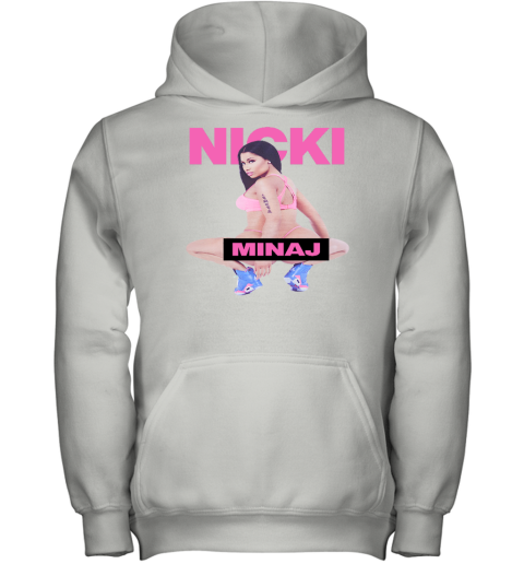 Khaki Nicki Minaj Print Youth Hoodie