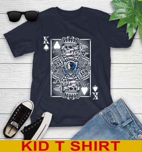 Dallas Mavericks NBA Basketball The King Of Spades Death Cards Shirt Youth T-Shirt 2