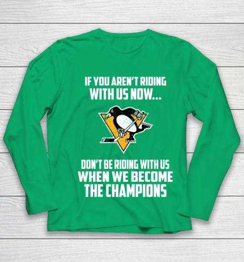 NHL Pittsburgh Penguins Hockey We Become The Champions Youth Long Sleeve 4