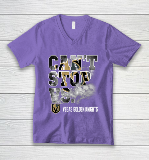 NHL Vegas Golden Knights Hockey Can't Stop Vs V-Neck T-Shirt 8