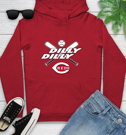 MLB Cincinnati Reds Dilly Dilly Baseball Sports Youth Hoodie 11