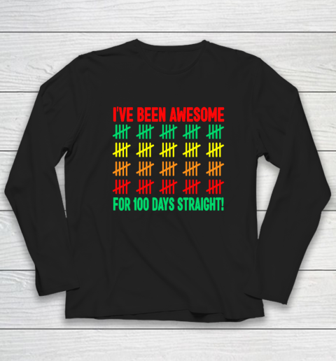 100 Days of School Shirt Kids 100th Day of School Long Sleeve T-Shirt