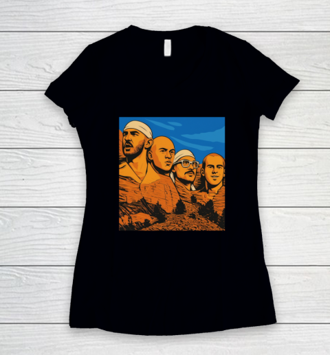 Caruso Mount MT Rushmore Women's V-Neck T-Shirt