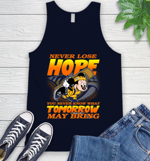 Nashville Predators NHL Hockey ootball Mickey Disney Never Lose Hope Tank Top 2