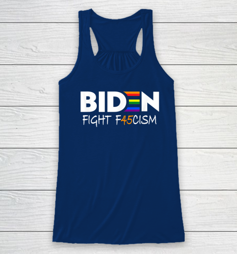 Biden Fight F45cism Shirt Biden Fight Fascism Anti Trump Racerback Tank 5 Biden Fight F45cism Shirt Biden Fight Fascism Anti Trump Racerback Tank - Image 5