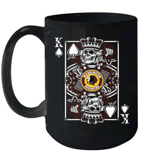 Washington Redskins NFL Football The King Of Spades Death Cards Shirt Ceramic Mug 15oz