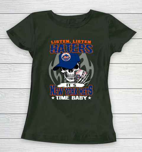 Listen Haters It is METS Time Baby MLB Women's T-Shirt 4