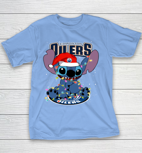 Edmonton Oilers NHL Hockey noel stitch Christmas Youth T-Shirt 7