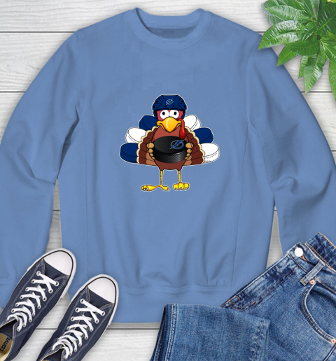Tampa Bay Lightning Turkey Thanksgiving Day Sweatshirt 11