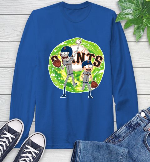 MLB San Francisco Giants Rick And Morty Baseball Sports Long Sleeve T-Shirt 9