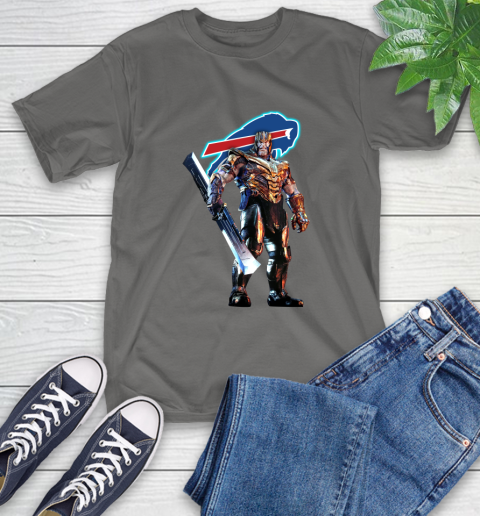 NFL Thanos Gauntlet Avengers Endgame Football Buffalo Bills T-Shirt 9