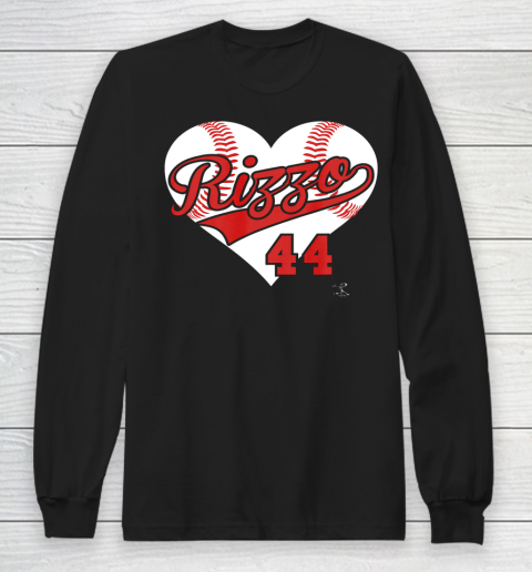 Anthony Rizzo Tshirt Baseball Heart Gameday Long Sleeve T-Shirt