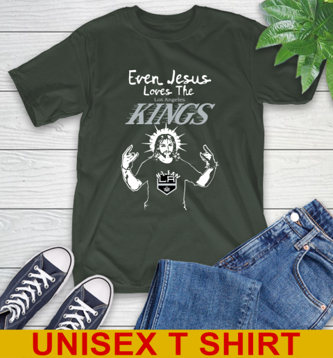 Los Angeles Kings NHL Hockey Even Jesus Loves The Kings Shirt T-Shirt 6