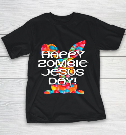 Happy Zombie Jesus Day Easter Bunny Youth T-Shirt