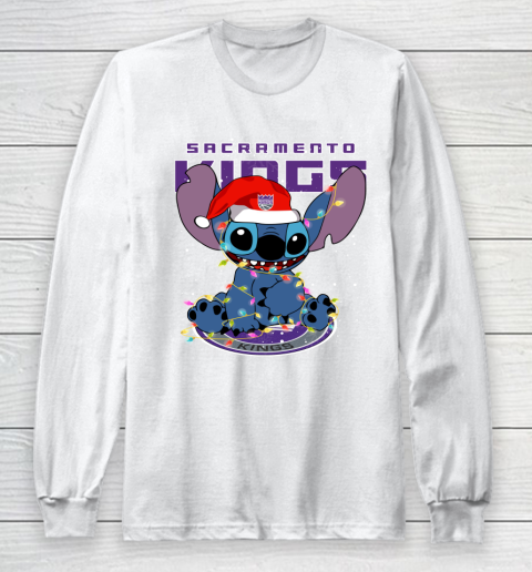 Sacramento Kings NBA noel stitch Basketball Christmas Long Sleeve T-Shirt