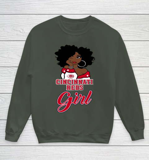 Cincinnati Reds Girl MLB Youth Sweatshirt 10