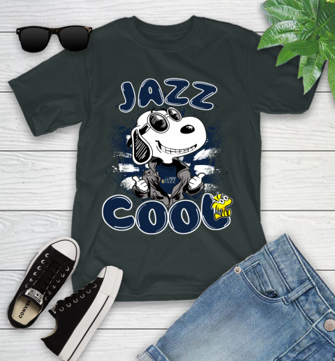 NBA Basketball Utah Jazz Cool Snoopy Shirt Youth T-Shirt 5