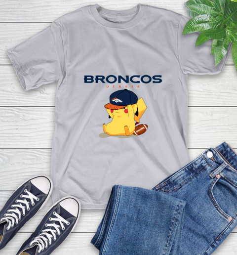 NFL Pikachu Football Sports Denver Broncos T-Shirt 6