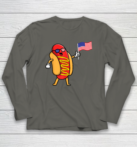 4th of July Hot Dog Hotdog 4th of July Long Sleeve T-Shirt 4