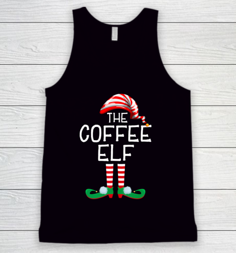 Coffee Elf Family Matching Group Christmas Gift Mom Dad Tank Top