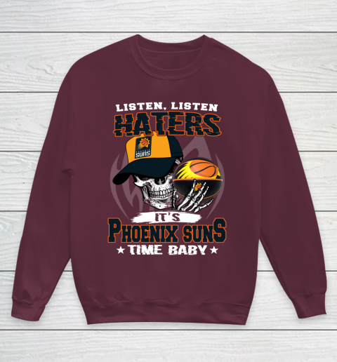 Listen Haters It is SUNS Time Baby NBA Youth Sweatshirt 4