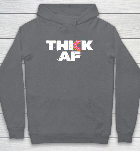 Thick AF Funny Donut Fitness Weightlifting Hoodie 3