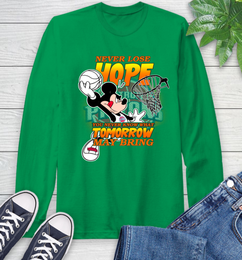 Detroit Pistons NBA Basketball Mickey Disney Never Lose Hope Long Sleeve T-Shirt 8