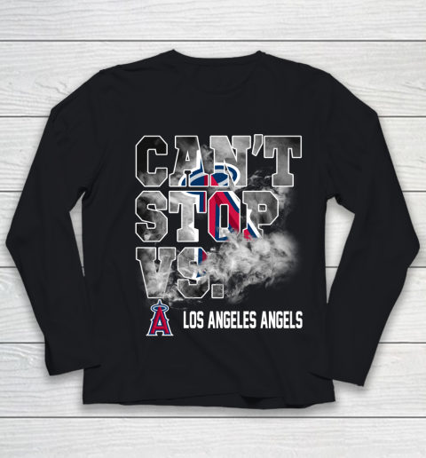 MLB Los Angeles Angels Baseball Can't Stop Vs Los Angeles Angels Youth Long Sleeve