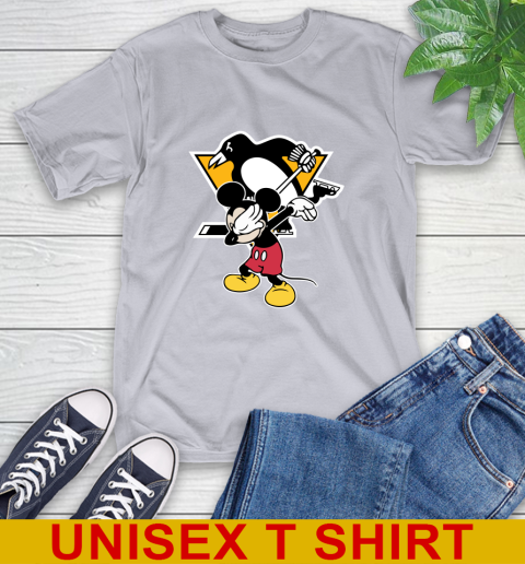Pittsburgh Penguins NHL Hockey Dabbing Mickey Disney Sports T-Shirt 6