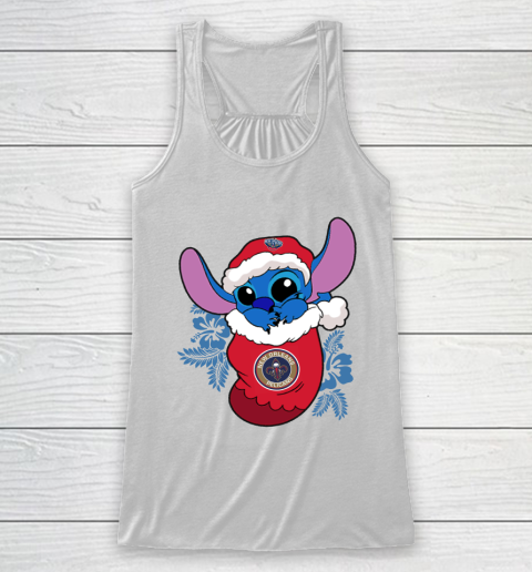 New Orleans Pelicans Christmas Stitch In The Sock Funny Disney NBA Racerback Tank 2