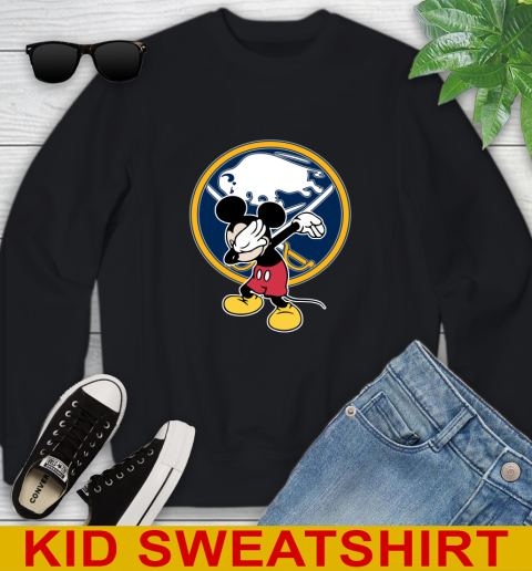 Buffalo Sabres NHL Hockey Dabbing Mickey Disney Sports Youth Sweatshirt 2