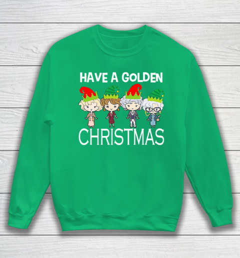 Golden Girls Lovers Gift T shirt Have A Golden Christmas Vintage Sweatshirt 5