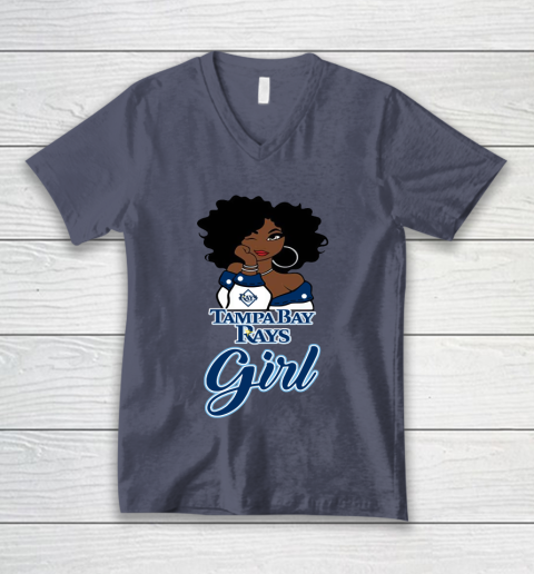 Tampa Bay Rayss Girl MLB V-Neck T-Shirt 8