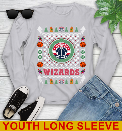 Washington Wizards Merry Christmas NBA Basketball Loyal Fan Youth Long Sleeve 5